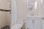 Newly renovated ensuite bathroom with walk-in shower. Attached to the master bedroom.